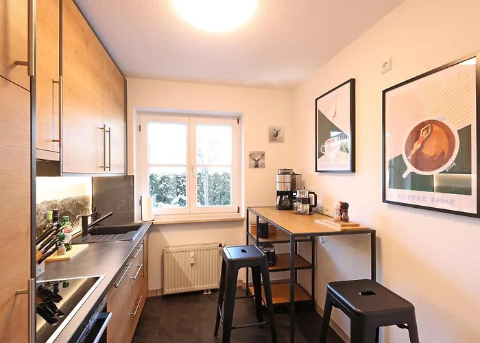 \'Chalet-Style\' Ruhige & Zentrale 3-Raum-Suite Direkt Am Kurpark